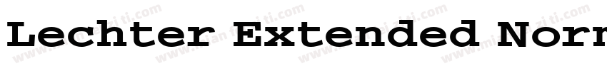 Lechter Extended Normal字体转换